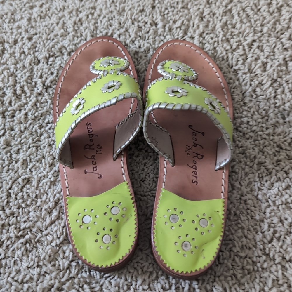 Jack Rogers Lime Green Sandals 6.5